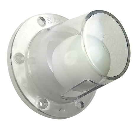 Seachoice Boat Self-Bailing Cockpit Mounted, 2-7/8-Inch Scupper Valve Kit, Clear 18271